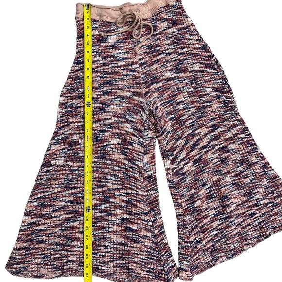 Intimately Free People Knit Wide Leg Cropped Pants SZ Small Multicolor Oversized - Picture 7 of 7